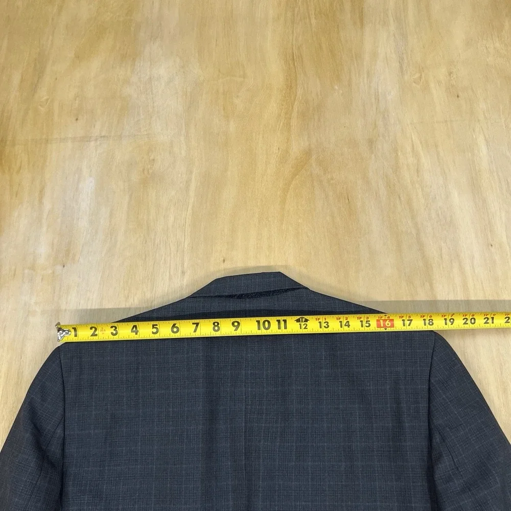 Banana Republic 👉Actual Sz 42R👈 Slim Fit Men Suit Jacket Polyester Dark‎ Gray